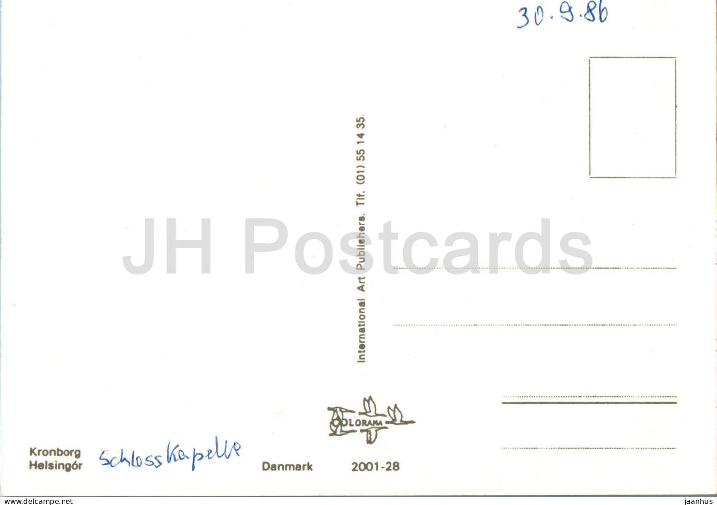 Helsingor - Kronborg - castle chapel - 2001-28 - 1986 - Denmark - used