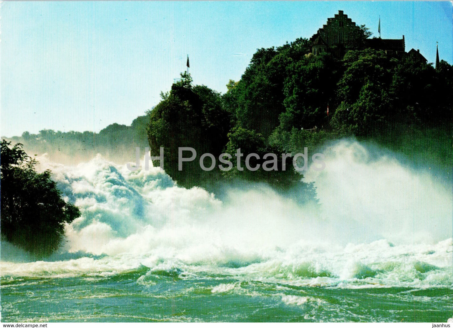 Orientierung uber den Rheinfall - waterfall - 1972 - Switzerland - used - JH Postcards