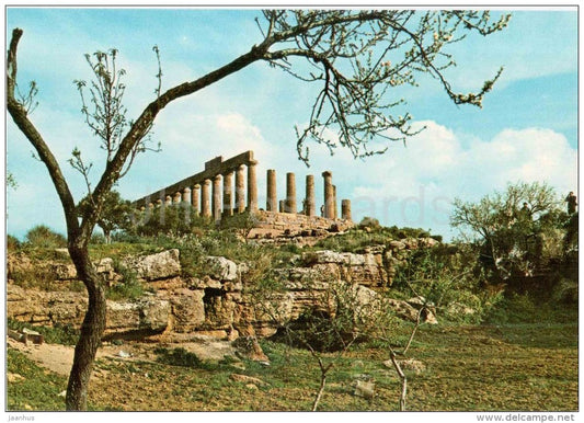 Tempio di Giunone e Lacinia - Temple of Juno and Lacinia - Agrigento - Sicilia - 10 - Italia - Italy - unused - JH Postcards