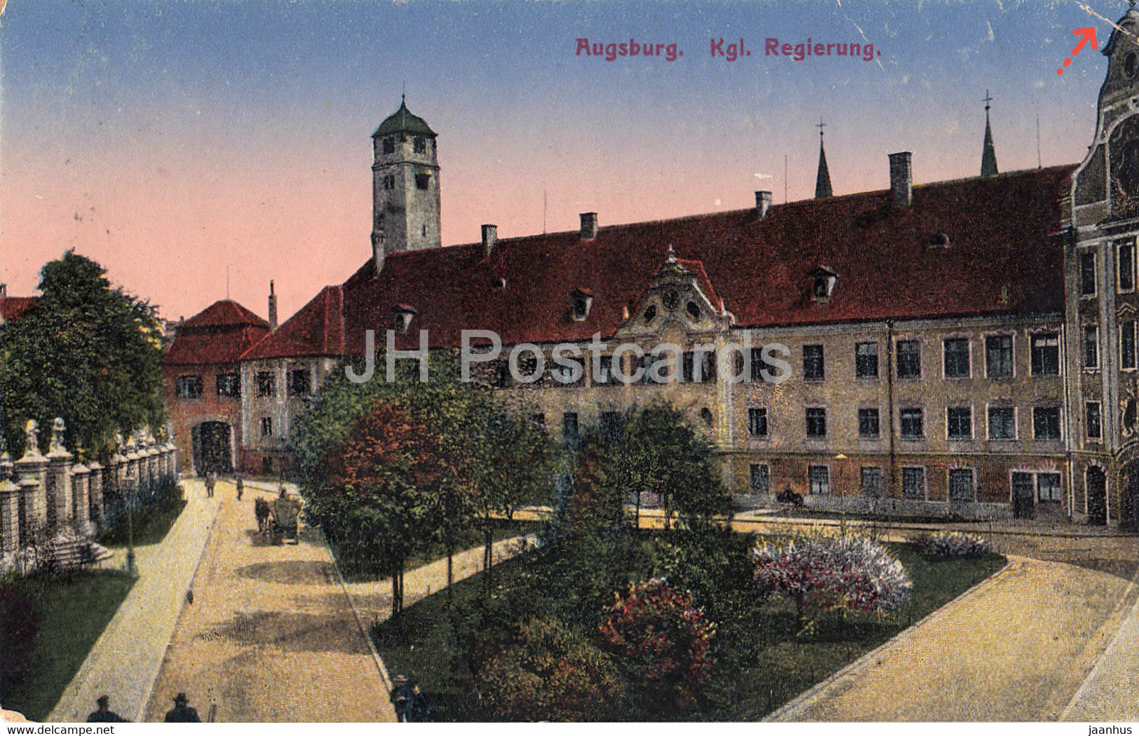 Augsburg - Kgl Regierung - old postcard - 1925 - Germany - used - JH Postcards