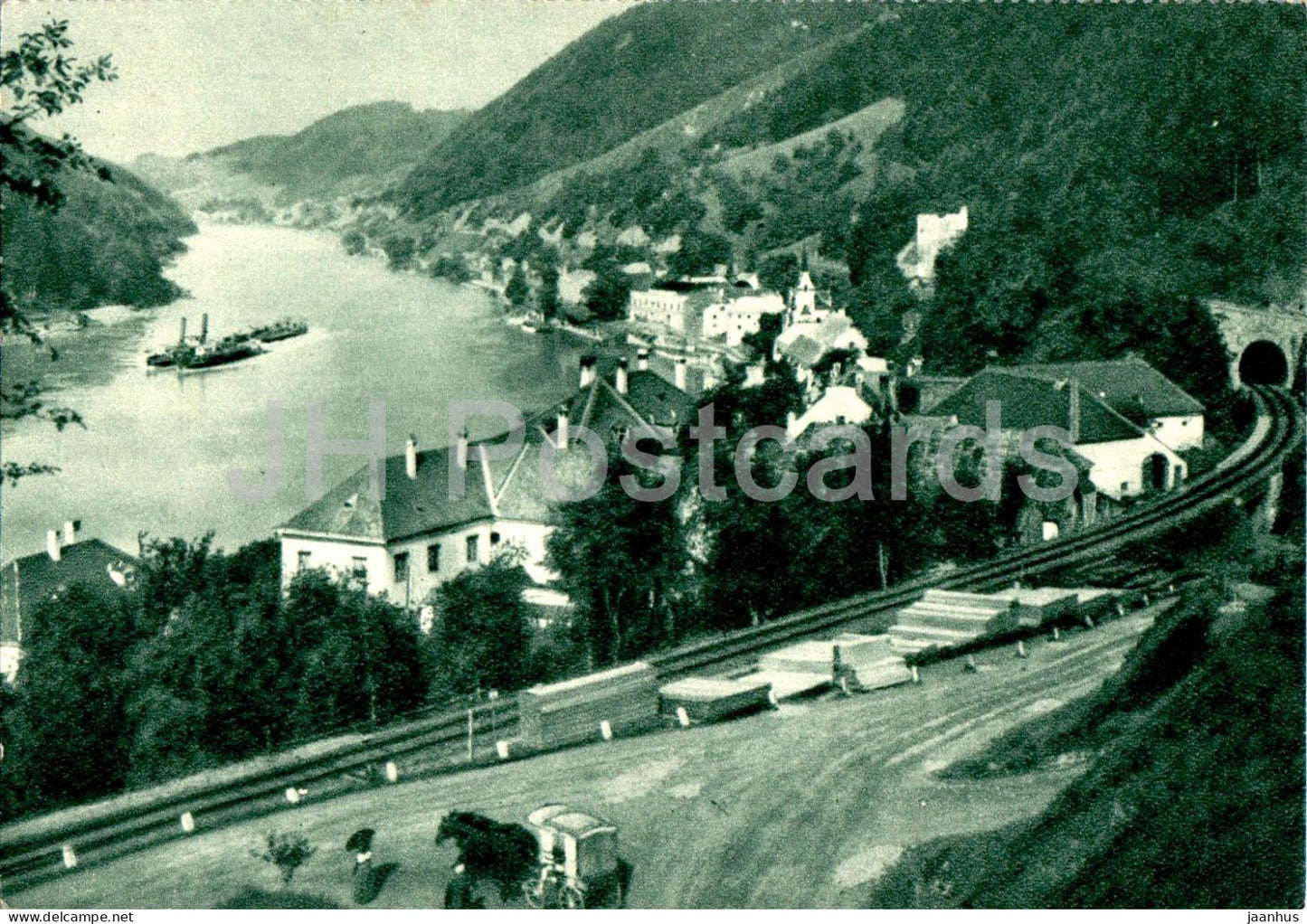 Sarmingstein - old postcard - Austria - used - JH Postcards