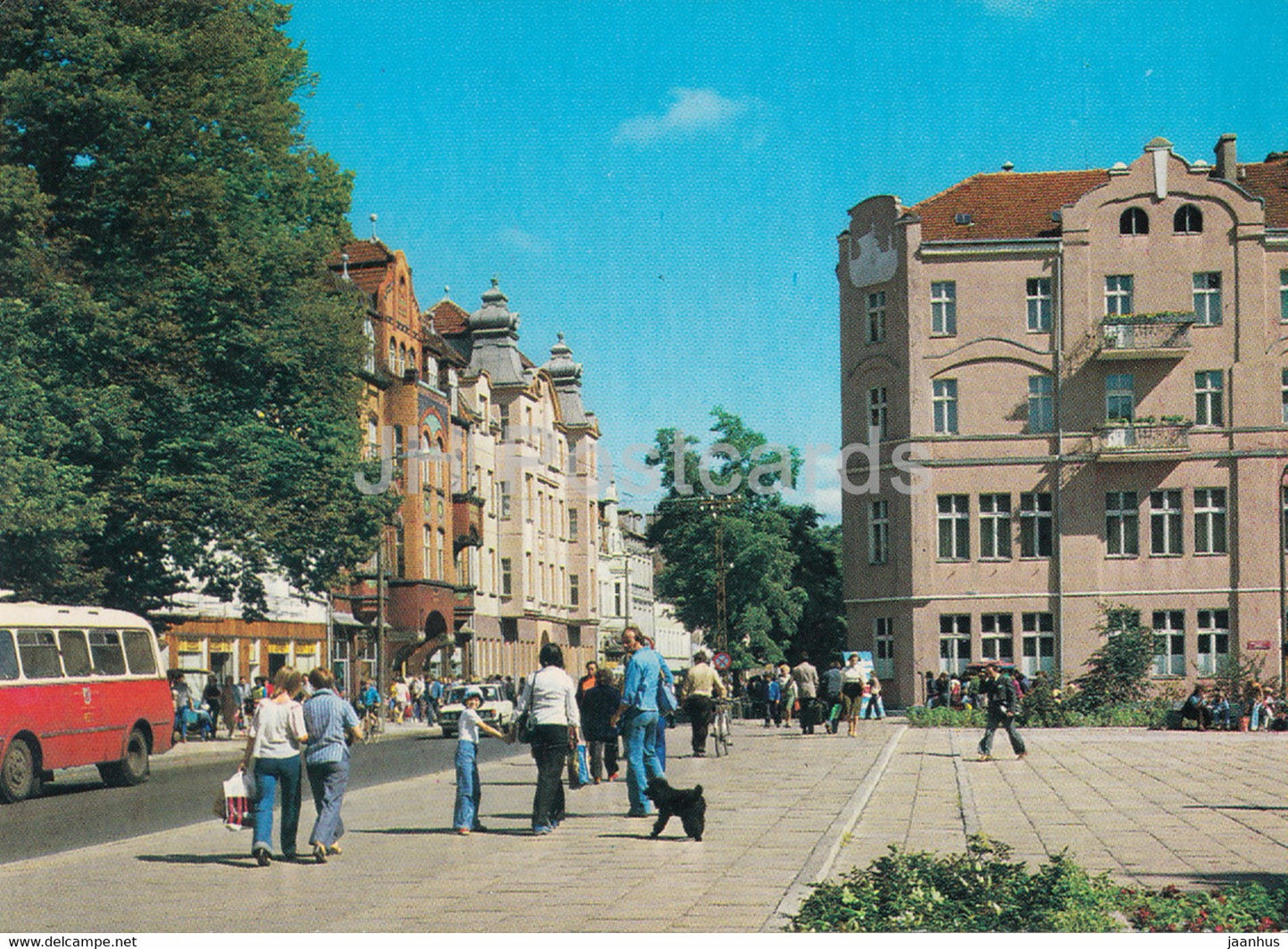 Swinoujscie - Red army street - 1985 - Poland - used - JH Postcards