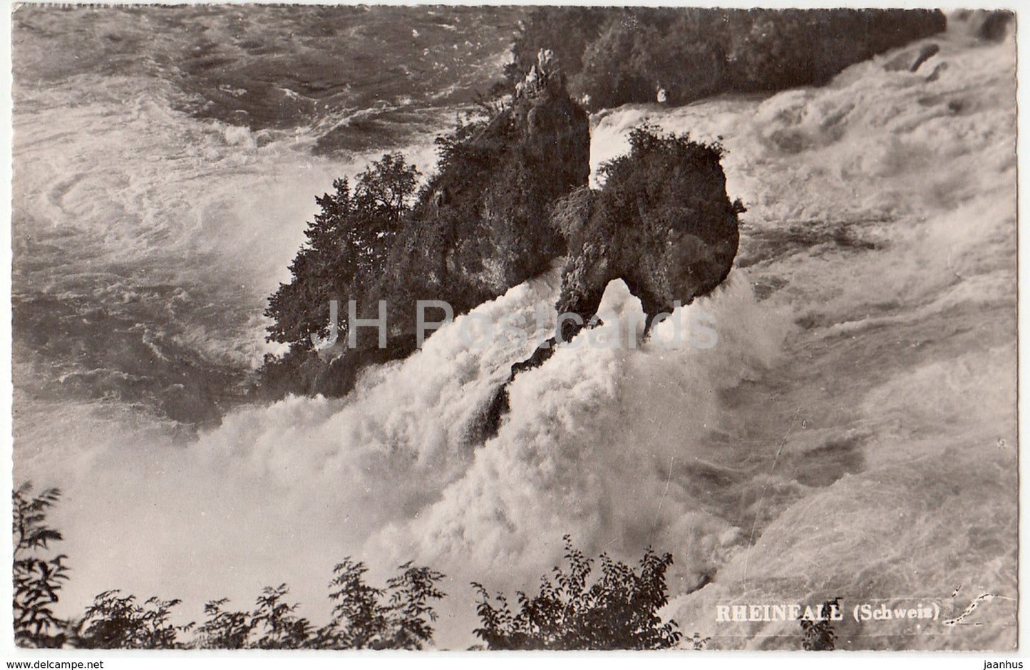 Rheinfall Schweiz - Orientierung uber den Rheinfall - 1 - 125 - Switzerland - old postcard - unused - JH Postcards