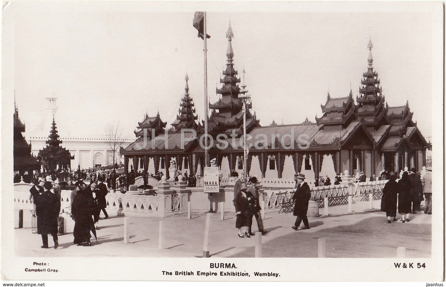 Burma - The British Empire Exhibition - Wembley - old postcard - United Kingdom - England - unused - JH Postcards