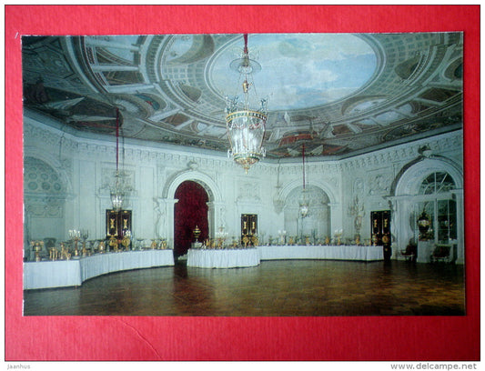 The Palace . The Dining Room - Pavlovsk - 1979 - Russia USSR - unused - JH Postcards