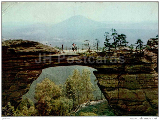 Bohemian Switzerland National Park - Ceske Švycarsko - Pravcicka gate - Czech - Czechoslovakia - used 1967 - JH Postcards