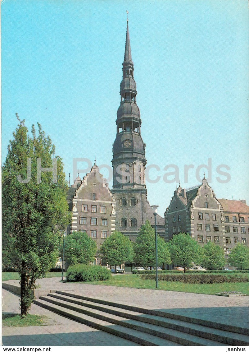 Riga - Peter Church - postal stationery - 1985 - Latvia USSR -  unused - JH Postcards