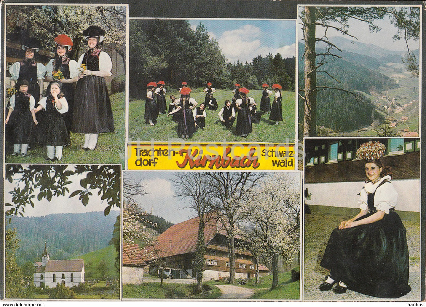 Trachtendorf Kirnbach - Schwarzwald - Trachten - folk costumes - 1980 - Germany - used - JH Postcards