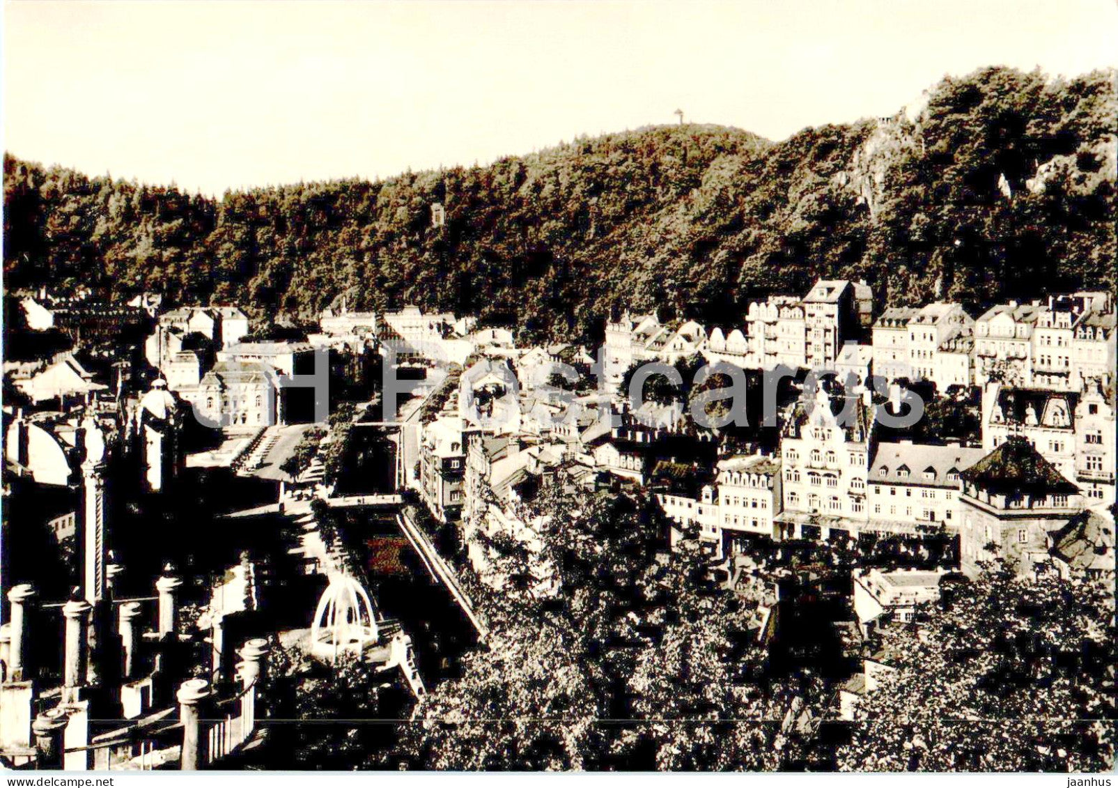 Karlovy Vary - Pohled na lazenskou ctvrt - View of the Spa - 2478 - Czech Republic - Czechoslovakia - unused - JH Postcards