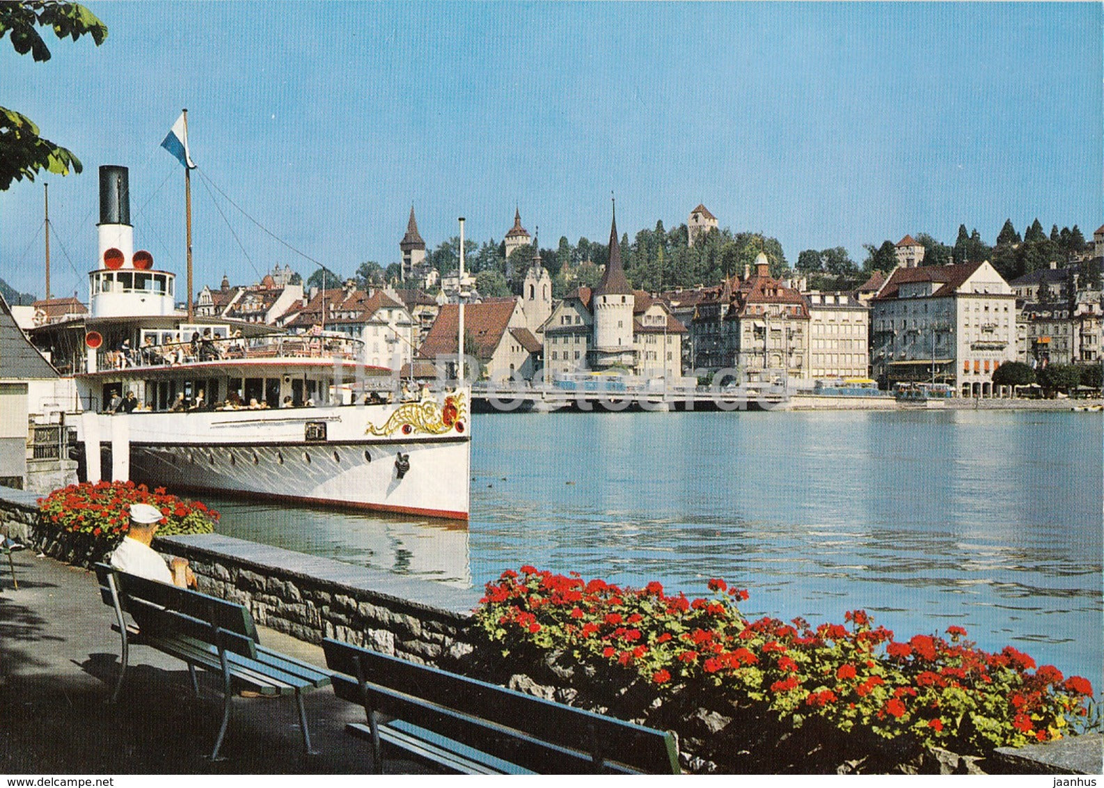 Lucern - Luzerne - ship - steamer - 2571 - Switzerland - unused - JH Postcards