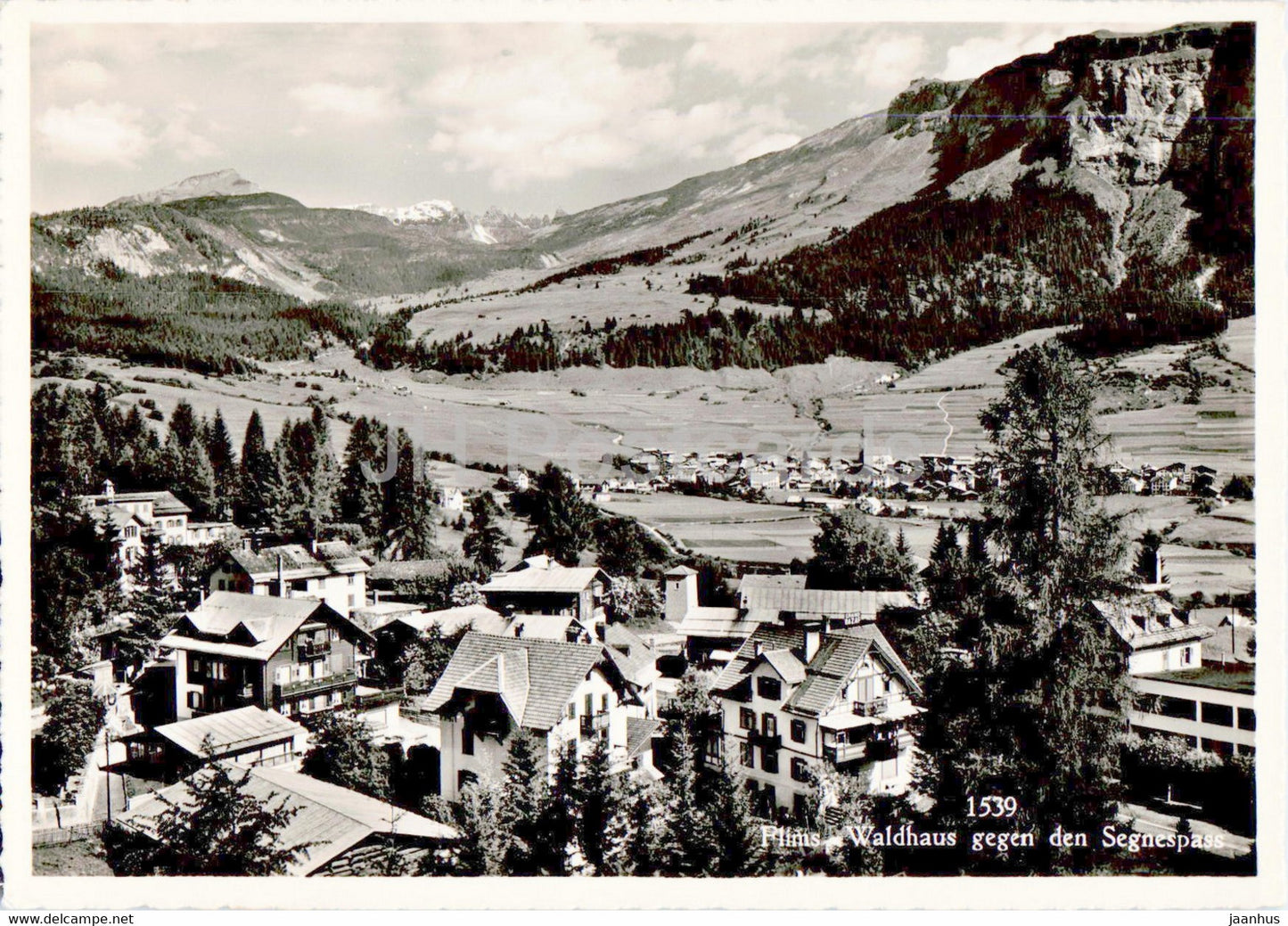 Flims - Waldhaus gegen den Segnespass - 1539 - old postcard - 1946 - Switzerland - used - JH Postcards