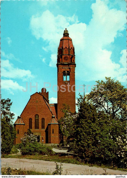 Saltsjobadens kyrka - church - Sweden - unused - JH Postcards