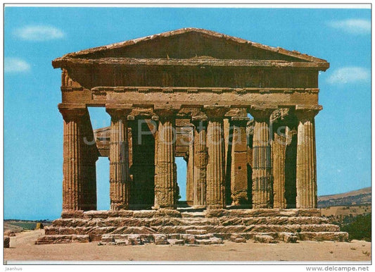 Tempio della Concordia - Temple of the Concord - Agrigento - Sicilia - 799 - Italia - Italy - unused - JH Postcards