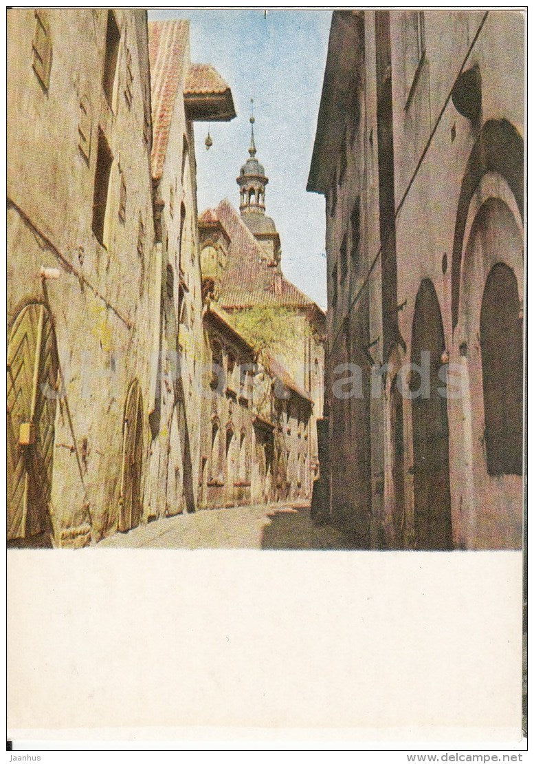 A street in Old Riga - old town - Riga - Latvia USSR - unused - JH Postcards