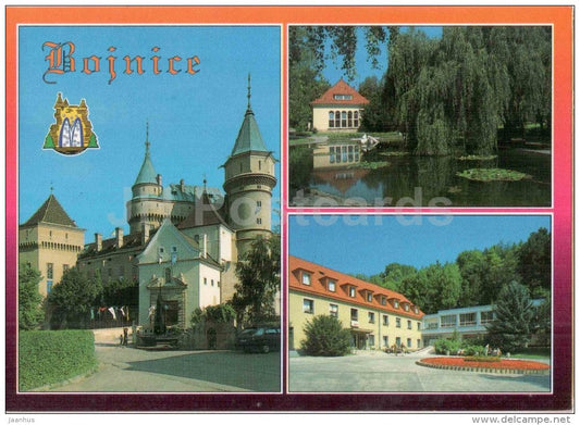 Bojnice castle - Genoa bath - Spa House Mier - Slovakia - used 1998 - JH Postcards