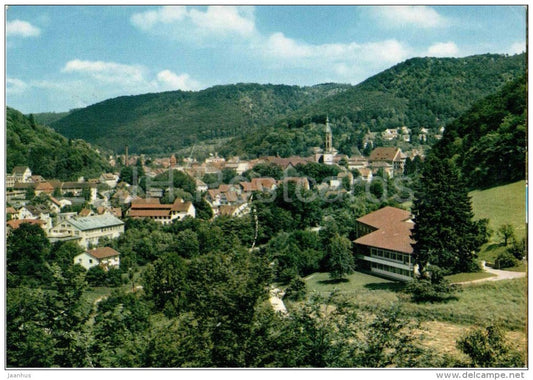 Urach - Jugendherberge m. Blick auf Urach - mountain - 7417 - Germany - gelaufen - JH Postcards