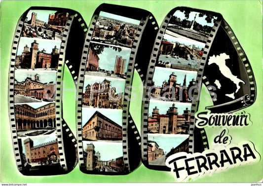 Souvenir de Ferrara - multiview - 1962 - Italy - used - JH Postcards