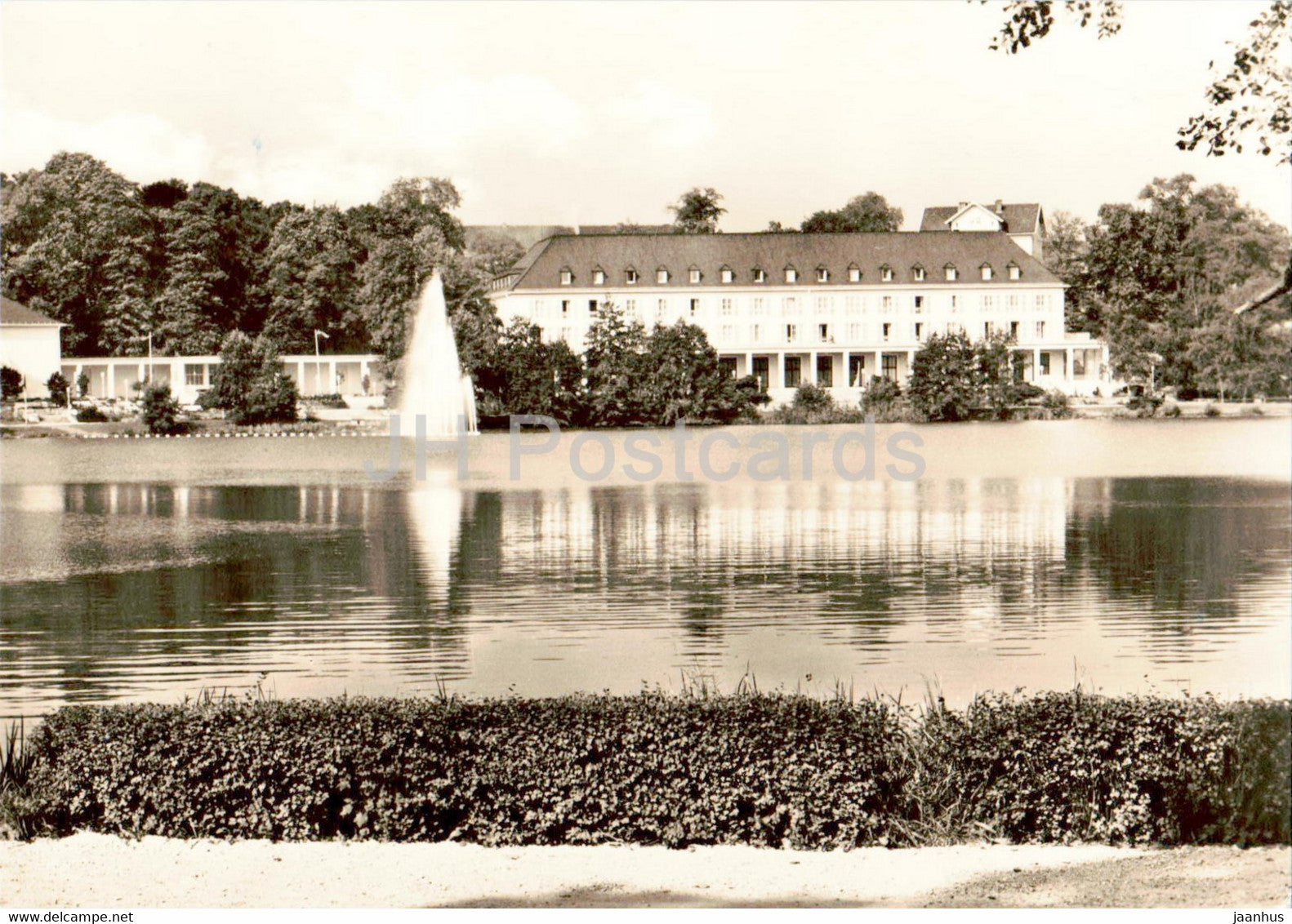 Bad Salzungen - Kurhaus am Burgsee - old postcard - Germany DDR - unused - JH Postcards