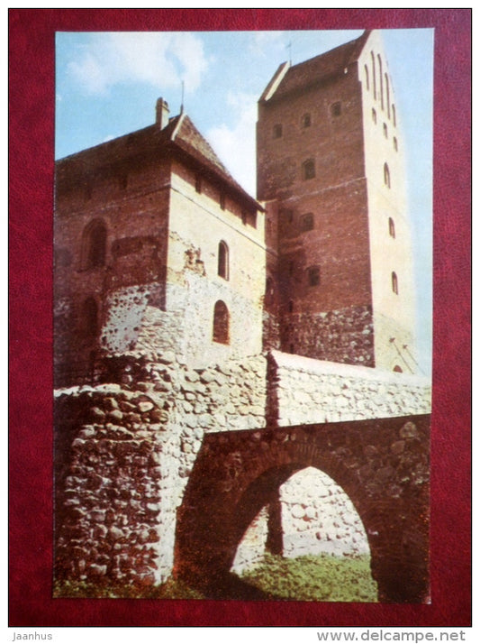 The Donjon - Trakai - large format postcard - 1968 - Lithuania USSR - unused - JH Postcards