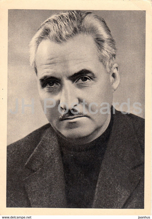 Russian writer Konstantin Simonov - 1964 - Russia USSR - unused - JH Postcards