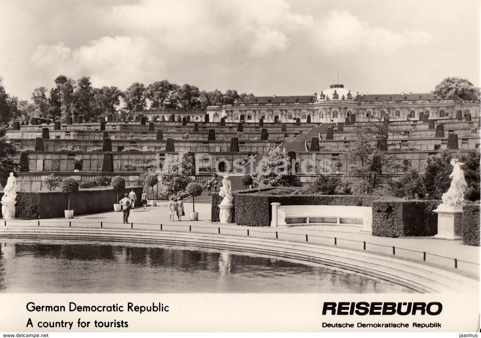 Potsdam - Sanssouci Palace - terrace - REISEBÜRO - 1964 - DDR - Germany - unused - JH Postcards