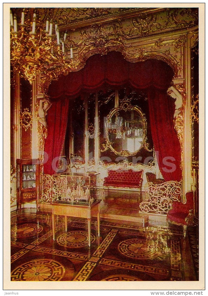 The Boudoir in the Winter Palace - Hermitage Interiors - St. Petersburg - Leningrad - 1982 - Russia USSR - unused - JH Postcards