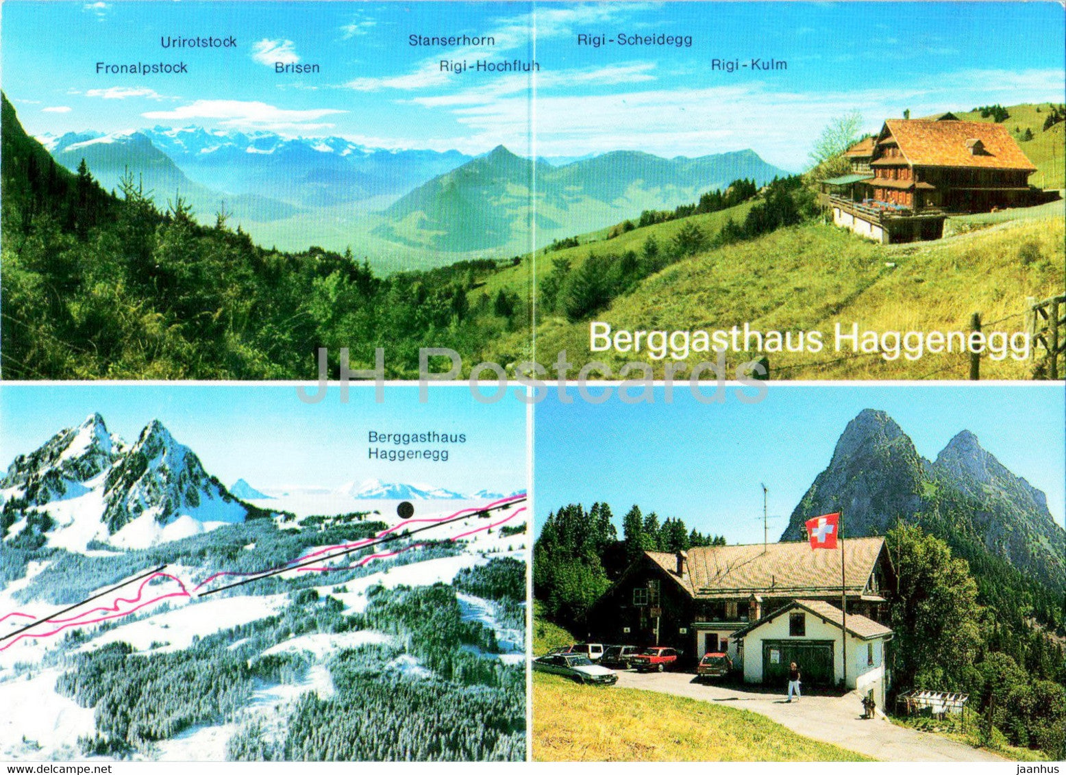 Berggasthaus Haggenegg - hotel - Switzerland - unused - JH Postcards