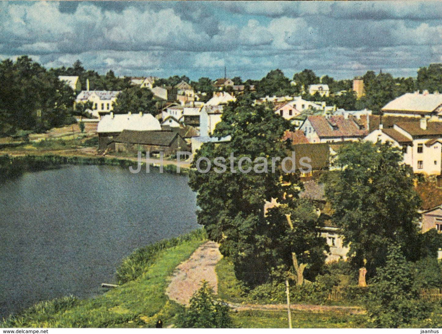 Talsi - Latvian Views - old postcard - Latvia USSR - unused - JH Postcards