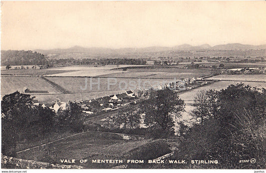 Stirling - Vale of Menteith from Black Walk - 87500 - old postcard - Scotland - United Kingdom - unused - JH Postcards