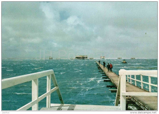 St. Peter Ording - Nordeseeheil- und Schwefelbad - Sturmflut - Germany - nicht gelaufen - JH Postcards