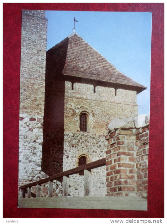 Views of the Insular Castle - Trakai - large format postcard - 1968 - Lithuania USSR - unused - JH Postcards