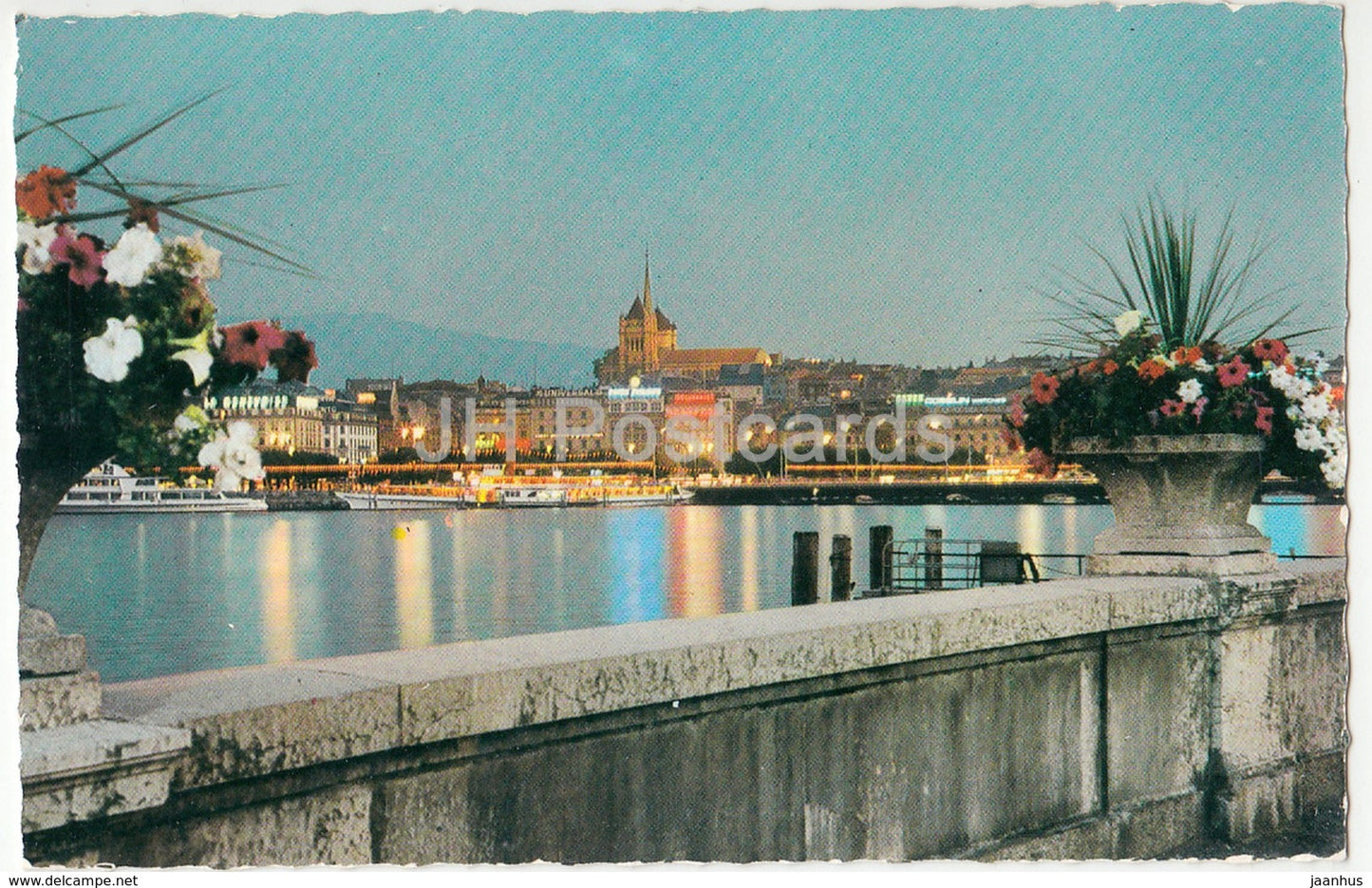 Geneve - Geneva - La Rade au Crepuscule - 3028 - Switzerland - unused - JH Postcards