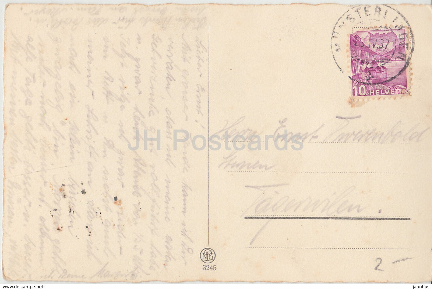 Heidschnucken - Schaf - NPG 3245 - alte Postkarte - Deutschland - 1937 - gebraucht