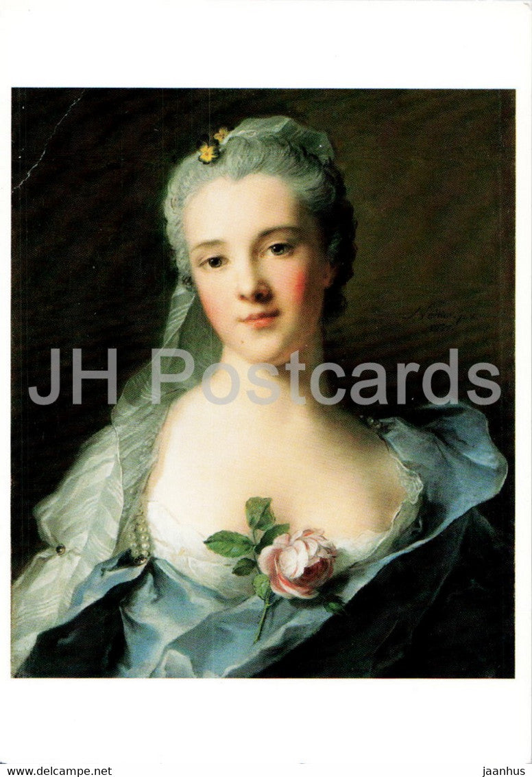 painting by Jean-Marc Nattier - French art - unused - JH Postcards