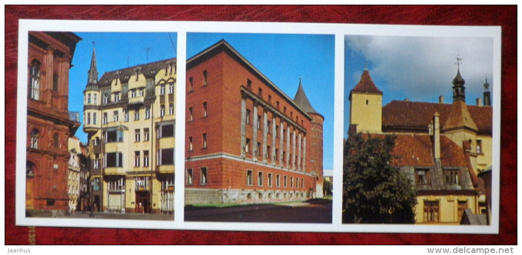 The Latvian Museum of Latvian SSR and Powder Tower - Riga - Latvia USSR - unused - JH Postcards