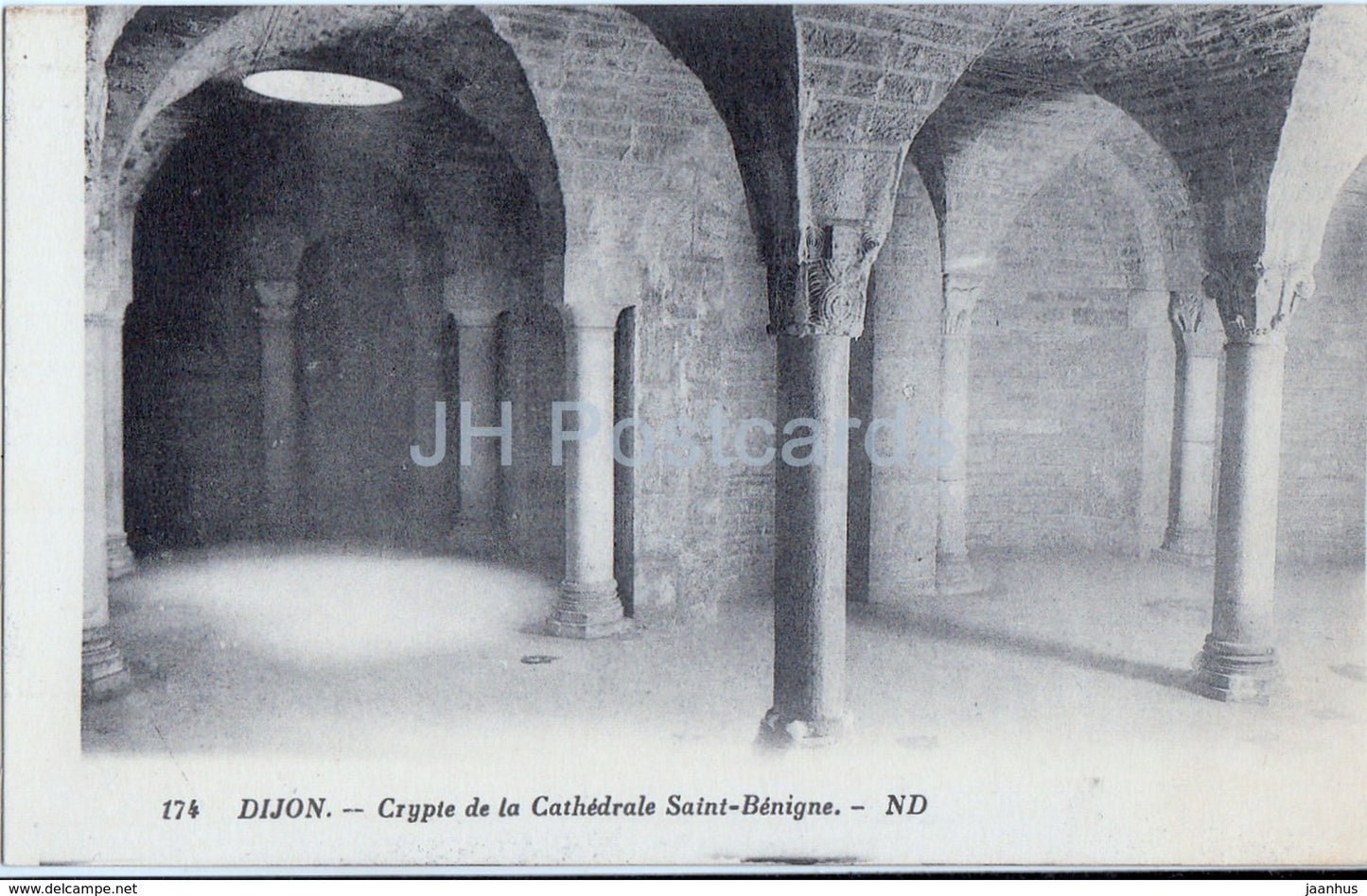 Dijon - Crypte de la Cathedrale Saint Benigne - cathedral - 174 - old postcard - France - unused - JH Postcards