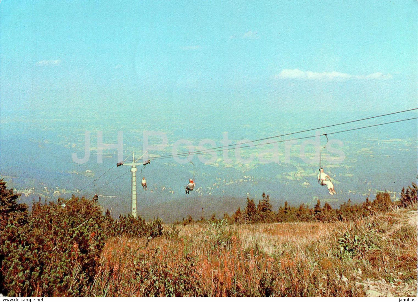 Karkonosze - Wyciag krzesel na Kope - skilift - Poland - unused - JH Postcards