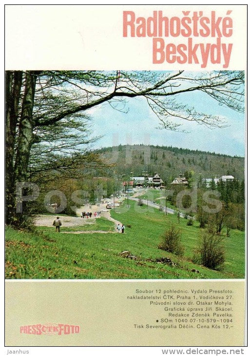 Radhostske Beskydy - view from Radhost to Lysa Mountain - Czechoslovakia - Czech - unused - JH Postcards