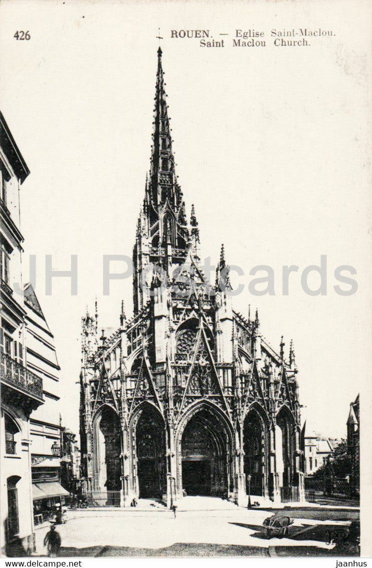 Rouen - Eglise Saint Maclou - church - 426 - old postcard - France - unused - JH Postcards