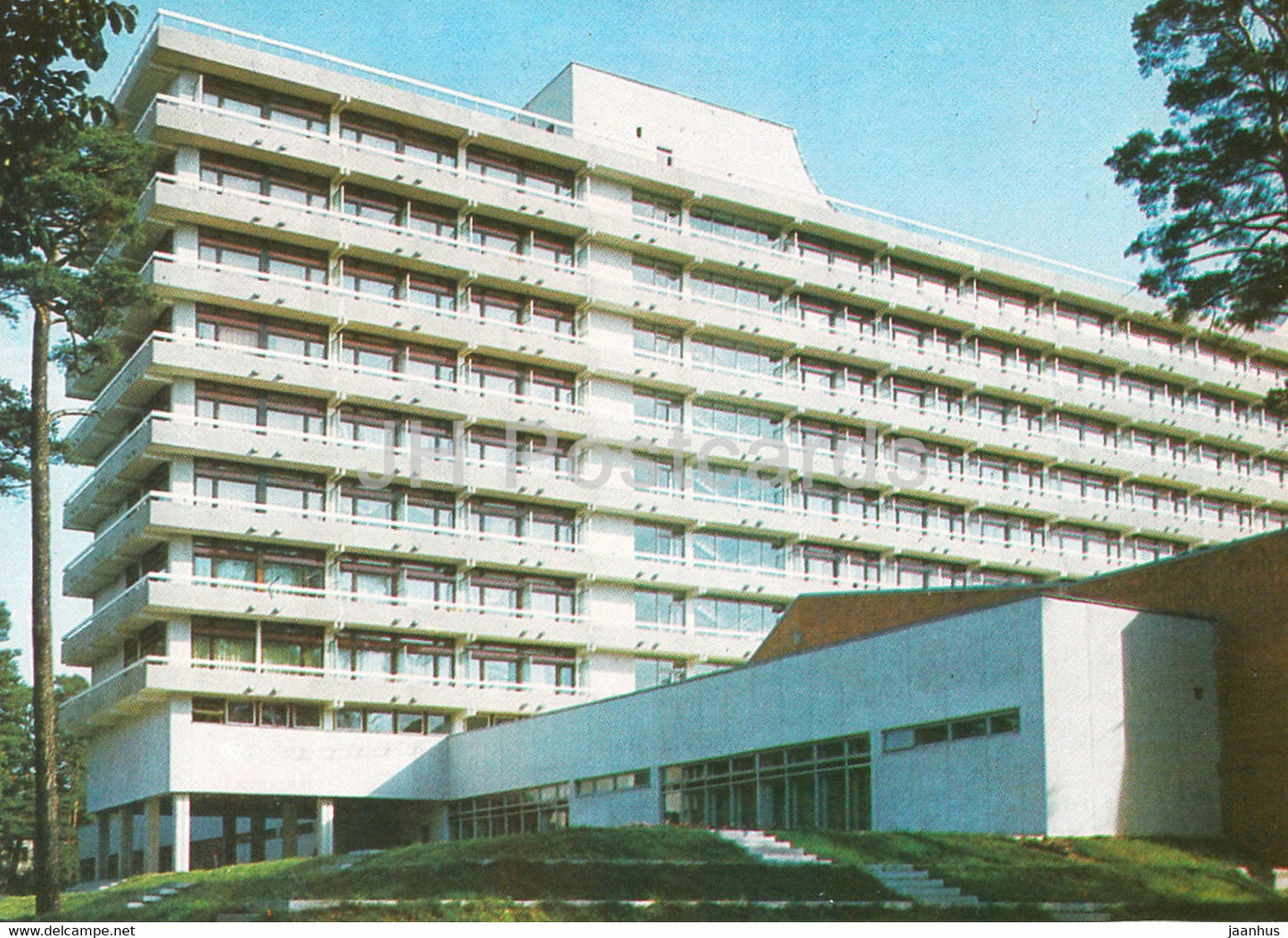 Jurmala - holiday hotel Lielupe at Bulduri - 1986 - Latvia USSR - unused - JH Postcards