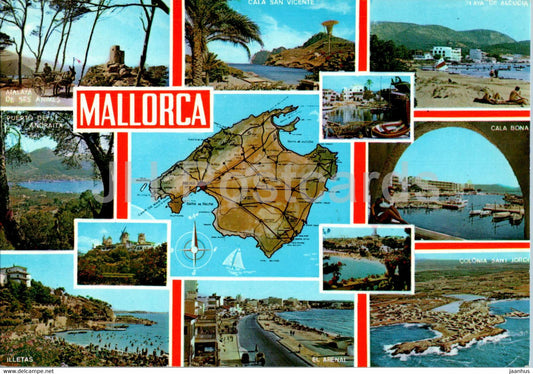 Mallorca - multiview - 2000 - Spain - used - JH Postcards