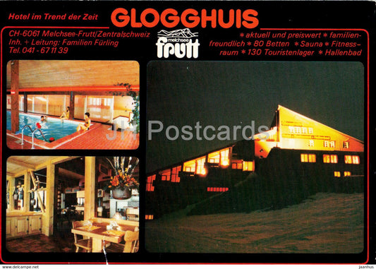 Hotel Glogghuis - Melchsee Frutt - 1978 - Switzerland - used - JH Postcards