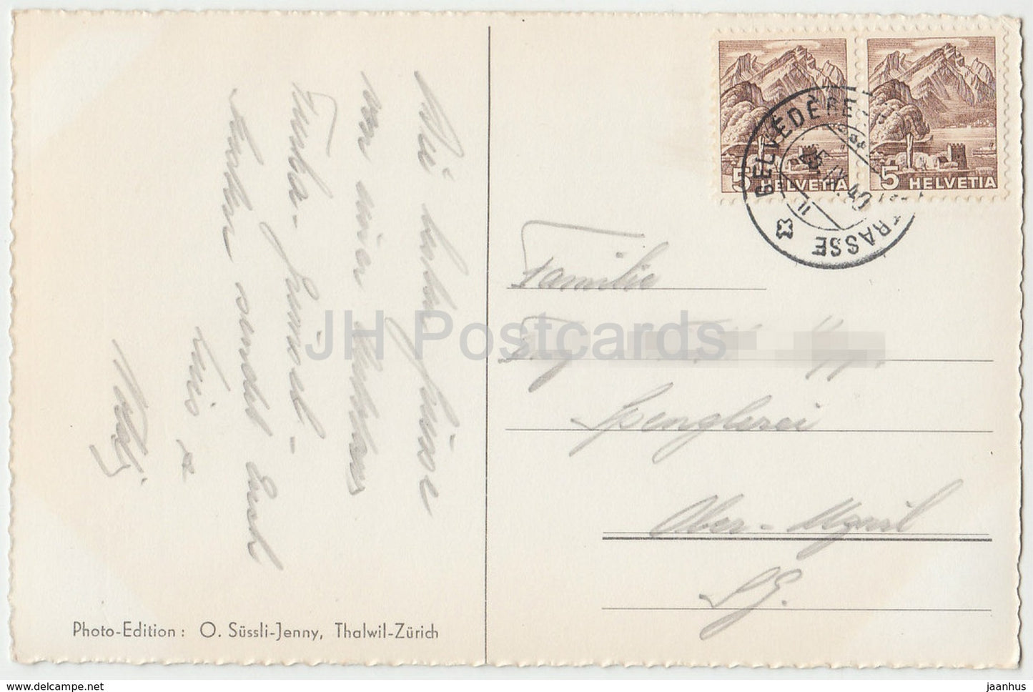 Rhonegletscher 2300 m - Furkastrasse - 1537 - Switzerland - 1940 - used