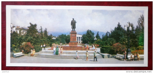 monument to Lenin - Yalta - Jalta - 1981 - Ukraine USSR - unused - JH Postcards