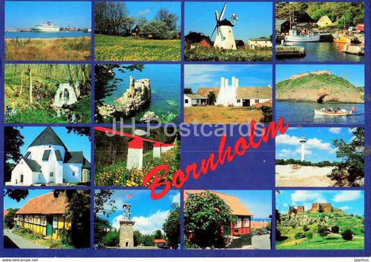 Bornholm - multiview - Denmark - used - JH Postcards