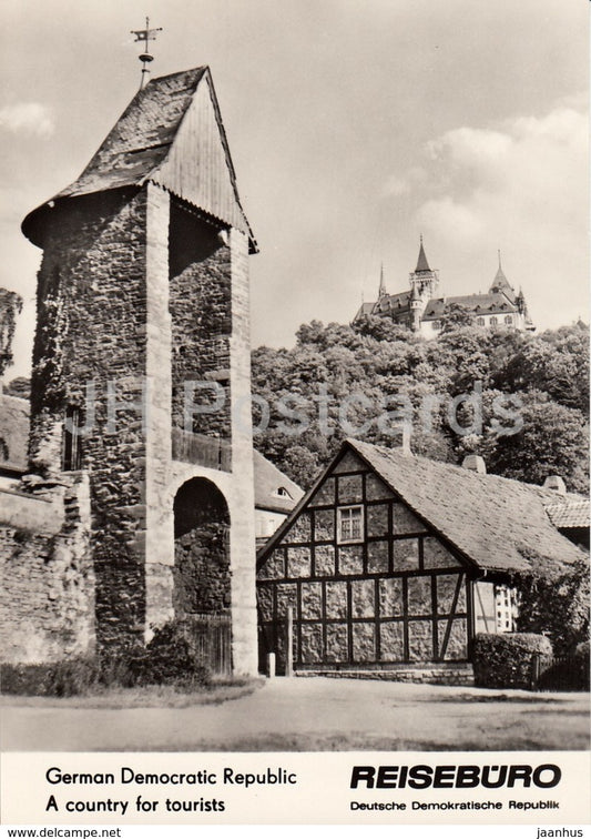 Wernigerode - castle - REISEBÜRO - 1964 - DDR - Germany - unused - JH Postcards