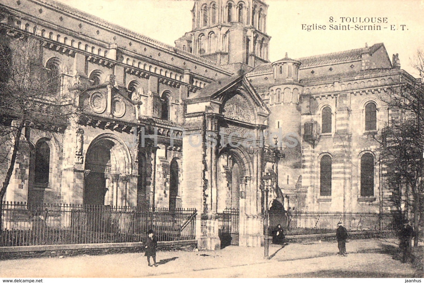 Toulouse - Eglise Saint Sernin - church - 8 - old postcard - France - unused - JH Postcards