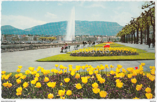 Geneve - Geneva - La Quai Wilson et le jet d'Eau - 3220 - Switzerland - unused - JH Postcards