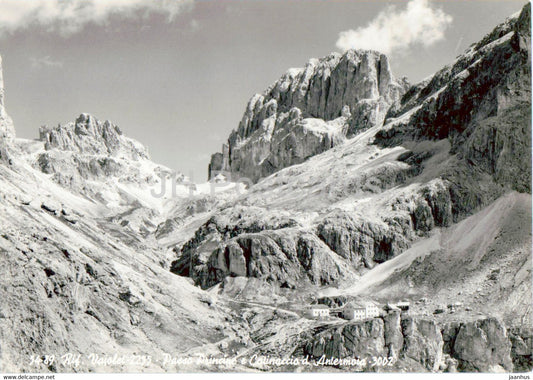 Rif Vajolet - Passo Principe - Catinaccio - Antermoia - old postcard - Italy - unused - JH Postcards