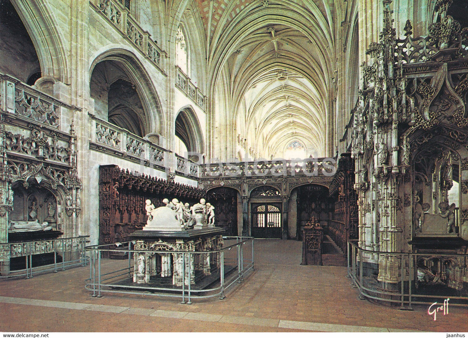 Bourg En Bresse - Eglise de Brou - Le Choeur avec les tombeaux de Marguerite de Bourbon - church - France - unused - JH Postcards